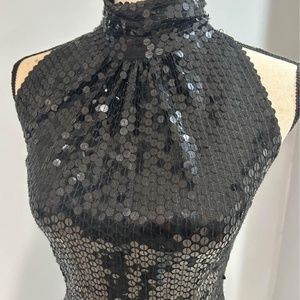 Beautiful Lillie Rubin black sequin dress